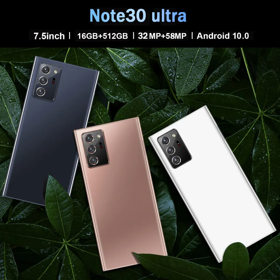 Original Phone Note30 Ultra Smartphone 5G Hand phone 7.5 inch HD (12GB RAM  512GB ROM) 5800mAh