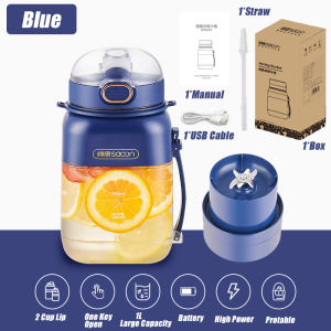 Portable Juice Blender 1000ML Mini Blender Water Bottle 10 Leaf Wireless Fruit Juice Maker Shaker Blender Cup 果汁机榨汁杯