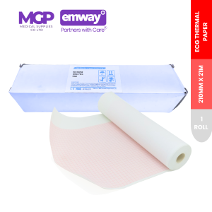 210mm x 21m - ECG Paper with Header for Mortara Eli 320 and others