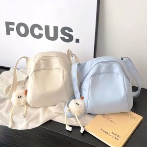 Fashionable casual nylon fabric bag for women popular shell-shaped bag lightweight versatile large capacity crossbody bag shoulder bag