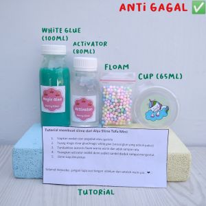 SLIME KIT MINI TOFU TOSCA/BAHAN SLIME/BAHAN SLIME VIRAL/BAHAN SLIME ANTI GAGAL/ACTIVATOR/SLIME TERMURAH/BAHAN SLIME TERLARIS