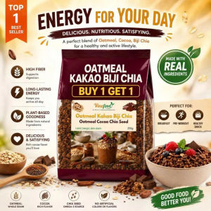 500G OATMEAL COCOA CHIA SEED - High Fiber Meal Replacement Oatmeal Healthy Weight Management