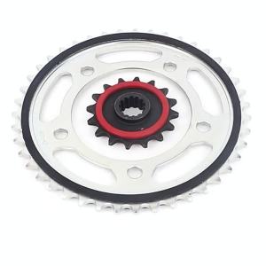 HH8 2Pcs Motorcycle 16T Front Sprocket & Rear Motor Engine Chain Drive Sprocket 43T For HONDA NC700 2012 2013 2014 2015 5T9N4