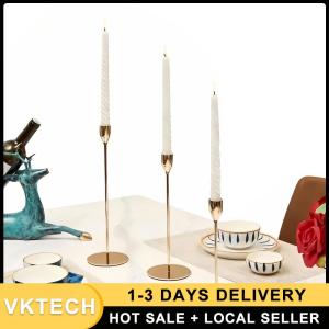 3Pcs Candlestick Holders Gold Candle Holders for Wedding Birthday Party Holiday Dinning Decor