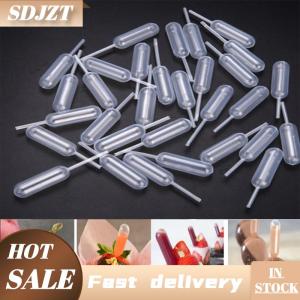 SDJZT 50Pcs Mini 4Ml Nhựa Bóp Chuyển Pipettes Nhỏ Giọt Dùng Một Lần Pipettes Cho Dâu Tây Cupcake Kem