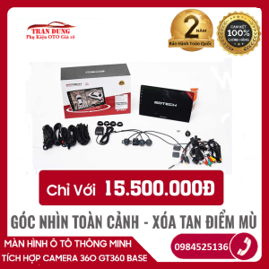 MÀN HÌNH Ô TÔ CHÍNH HÃNG THÔNG MINH GOTECH GT360 BASEmàn android 910 inch ô tô4 mắt camera 360 ô tô SONY ghi hình siêu nét lắp được cho tất cả các dòng xe ô tô.Tặng cảm biến áp suất lốp GS8 (1/5-31/7/2023)