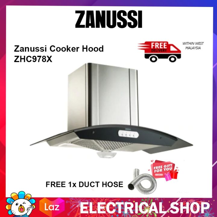 Zanussi chimney on sale cooker hood