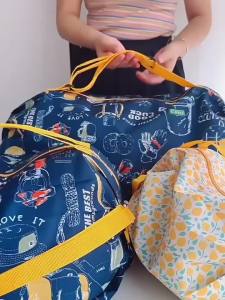 Oran Bag Foldable Eco-Friendly Shopping Bag Travel Portable Double Shoulder One-Shoulder Cloth Bag