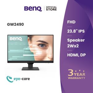 BenQ GW2490 23.8นิ้ว 100Hz IPS Full HD Eye Care Monitor (จอคอมถนอมสายตา จอคอม 24 นิ้ว)