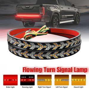 LED Tailgate Lights Bar Strip Flowing Rear Tail Lamps Warning Turn Singal Brake Reverse For Pickup Jeep Cars Truck