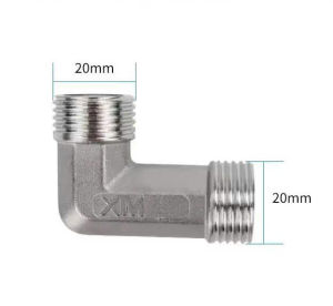 Co 21 inox ren trong ren ngoài phụ kiện co inox răng 21 co cong 90 độ