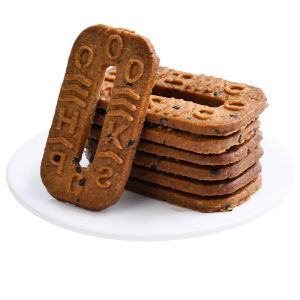 250g(about 50pack) 五黑碱水谷物饼干零食 Five Black Base Water Cereal Biscuits Snacks