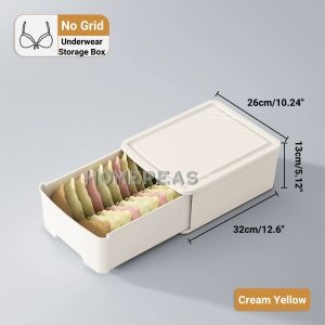 Homepeas® Wardrobe Organiser Drawer Type Underwear Storage Box Collapsible Bra Socks Storage Bin for Underwear Underpants Socks