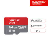 SanDisk Ultra microSDXC 64GB SQUAB A1 C10 U1 UHS-I 140MB/s R (SDSQUAB-064G-GN6MN ) ( เมมโมรี่การ์ด ไมโครเอสดี การ์ด )