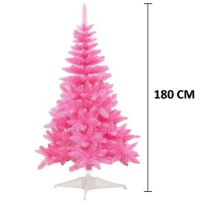 Pohon Natal Pink Dekorasi Rumah Hiasan Ruang Tamu Tanaman Cemara Ornamen Hias Merry Christmas Tree