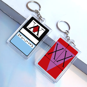 Gantungan kunci Keychain Card Linsesi HxH  Hologram depan Belakang