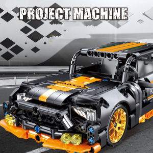 Mainan Blok Bangunan Rakitan Mobil Bahan ABS/Model Blok Bangunan Mobil Sport Pullback Mainan Anak Laki-laki Rakitan Mobil