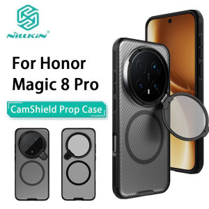 For Honor Magic 8 Pro Phone Case Nillkin CamShield Prop Magnetic Clear Version Hard PC+TPU Shell Shockproof Back Cover