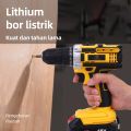 Tangan tanpa kabel/Mesin Bor Baterai Cas Komplit 21VF Bor Impact 10mm Mesin Bor Tangan Bor Listrik Mesin Bor 1 Baterai Cas Bor Listrik Bor Cas 2 Baterai/bor Cordless/bor Baterai Cas/bor Batre. 