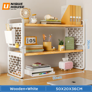 Desktop Organizer Desk Shelf Book Rack Multilayer Storage Rack Tabletop Shelf Display Rack Pegboard Rak Buku