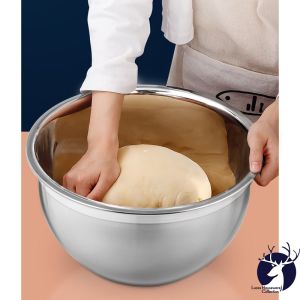 HEAVY DUTY STAINLESS STEEL SALAD BOWL MIXING EXTRA LARGE DEEP THICK BOWL / KITCHEN MIXING TOOLS TONY