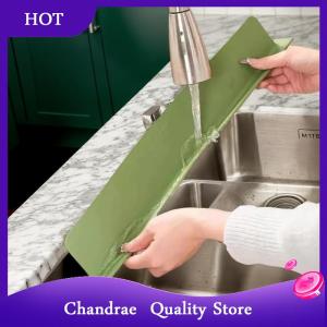 [Chandrae] 1pcs Silicone Kitchen Sink Water Splash Guard Washing Basin Anti-splash Stopper Waterproof Splatter Screen Bar Anti-water Board