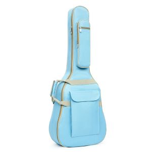 SATYR STORE 10 MM Thick Sponge 41 Inch Guitar Bag Double Shoulder Strap with Side Handle Portable Guitar Backpack Sturdy Zipper Closure Carrying Bag for Electric Guitars Electric Guitars