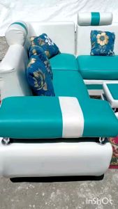 Sofa L Sudut 2.2 Sudut Plus Meja /trinityjayafurniture