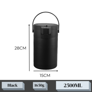 Pneumatic 304 Stainless Steel Kettle Insulated Hot Water Jug Air Pressure Thermos Pot (2500ml)