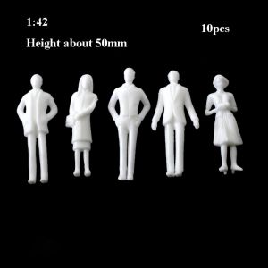 COOLSOOL 10/100pcs 1:75/1:50/1:42/1:30/1:25 Scale Miniature Simulation Figures Model White Color 1:300/1:200/1:100/1:150 Passengers Train Scenery High Quality Plastic Building People Figures