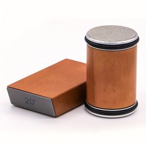 I know Wooden Rolling Knife Sharpener with Aluminum Alloy and Diamond Abrasive Wheel - Precision Sharpening Tool for Kitchen Knives