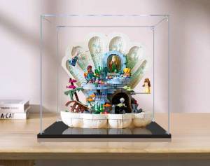 [PRE-ORDER] Display Case Box 43225 The Little Mermaid Royal Clamshell (Only display case box No blocks Model)
