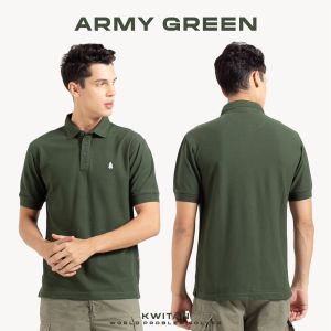 KWITAN Kaos Kerah Polo Shirt ARMY GREEN
