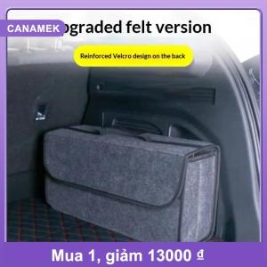 【CANAMEK】 Thân cây xe mềm tổ chức cảm thấy hộp lưu trữ phụ kiện lớn chống trượt ngăn khởi động lưu trữ Tổ Chức Công cụ lưu trữ xe Túi