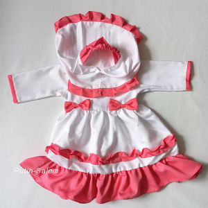 Gaun Putih Bayi Perempuan 6 12 Bulan GRATIS PITA Baju Warna Putih Dress Baptis Aqiqah Anak Perempuan Gamis Aqiqah Bayi Baru Lahir VW01
