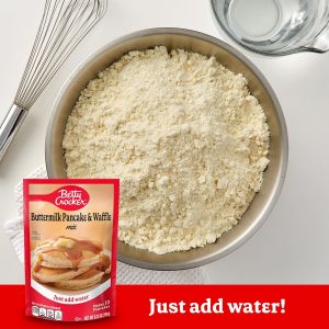 Betty Crocker Buttermilk Pancake and Waffle Mix 191g. just add water บัตเตอร์มิลค์ แพนเค้ก วาฟเฟิล ง่ายๆเพียงเติมน้ำ