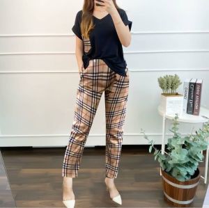 (COD RAJAMODEL) SETELAN BUBERRY / SETELAN WANITA / SETELAN WANITA KASUAL / SETELAN POLOS WANITA / SETELAN KOTAK-KOTAK WANITA