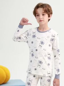 Spring Autumn Baby Girls Clothes Pajamas Sets Pyjamas Kids Boy Sleepwear Cotton Nightwear Childrens Home Clothing 4 6 8 10 12Y2026