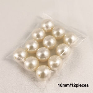 DIY accessory faux pearl acrylic AB beads  with holes for bag accessories and jewelry making fit  handmade necklace and earings imitation pearl