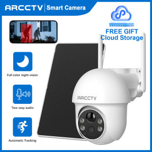 ANRAN Security Camera 5GWifi Solar Camera Outdoor Wireless Cctv360 Panorama Ultra HD Infrared Night Vision Monitor Low Power WIFI PIR IP Security Camera Waterproof Outdoor Camera