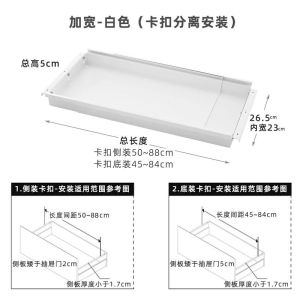 ❣️SPACEIDEAS❣️ Metal Expandable Drawer Organizer Tray Drawer Divider Organizers Tray Plate Organizer Tray Bowl Organizer Tray Kitchen Drawer Organizer Trays Drawer Organizer Box Utensils Sorting Trays Drawer Storage Tray Drawer Tiered Rack