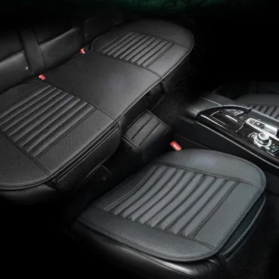 ⭐Shipping In 24 Hours ⭐Universal Car Seat Cover Breathable PU Leather Pad Mat For Auto Chair Cushion Car Front Seat Cover Four Seasons Anti Slip Mat