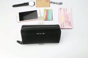 Ví nam dung lượng lớn cao cấp khóa kéo đôi nhiều ngăn thẻ túi điện thoại ví cầm tay cao cấp cho nam