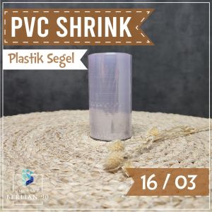 (COD) Plastik Segel Shrink PVC 16 cm x 10 Meter . Plastik Segel Botol .  Plastik PVC . PVC Shrink . Stretch Film . Plastik Shrink