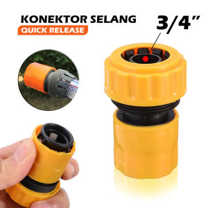 Quick Release 16 mm Konektor Tap Selang 3/4 Inch / Faucet Hose Konektor Klik Sambungan Selang 3/4 5/8 / Konektor Selang 16 mm / Connector Adapter Quick Release Garden Tools Soket Konektor Quick Release Selang 3/4 Inch