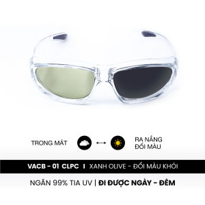 Kính Chống Bụi Phân Cực Đổi Màu CROSSOVER Chuyên Đi Ngày Đêm Chống Chói Lóa Đèn | VAMEGANET