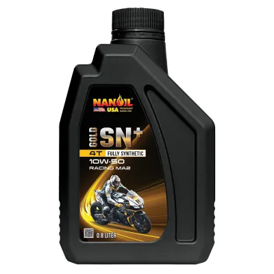 Dầu nhớt xe số NANOIL USA 10W40 & 10W50 GOLD SN+ (0.8-1L-1.3L) [MUA 1 TẶNG PHỄU MUA 2 TẶNG KHAY XÃ NHỚT]