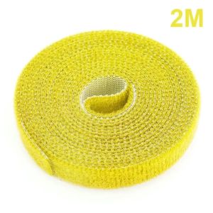 3pcs Nylon nhà máy quan hệ Dây buộc cáp tái sử dụng tự dính nhà máy Dải phecmơtuya cho hỗ trợ nho dây leo cà chua phụ kiện sân vườn