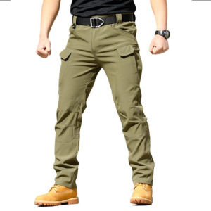 JEEP SPIRIT IX7 Tactical Cargo Men Pants COD Outdoor Hiking Water Resistant Camping Pant Multi Pocket Trouser