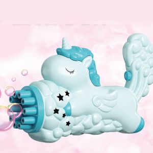 Đồ chơi Ngựa Unicorn thổi bong bóng xà phòng loại cho trẻ em - TẶNG PIN AAA